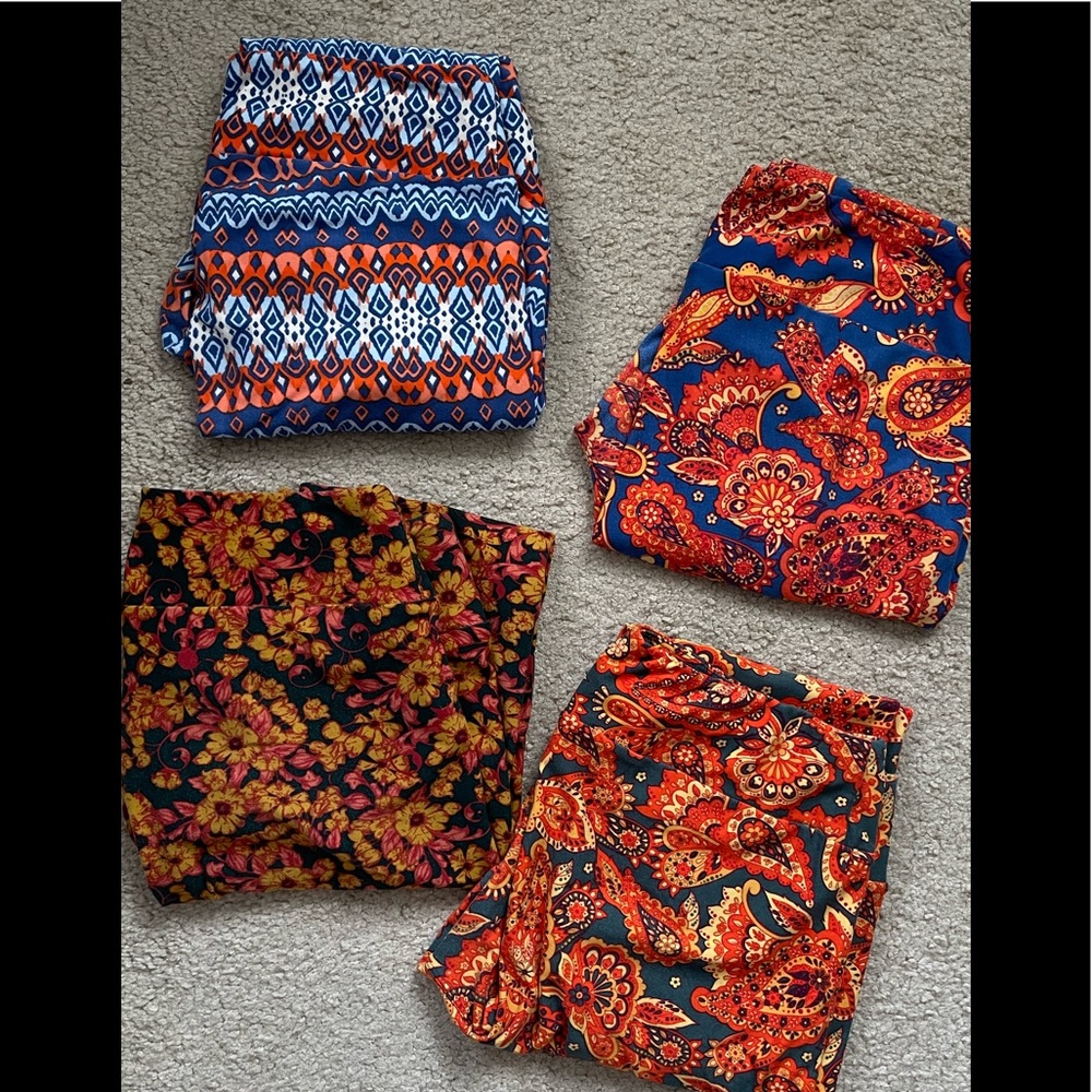 4 pair Lularoe tall and curvy leggings